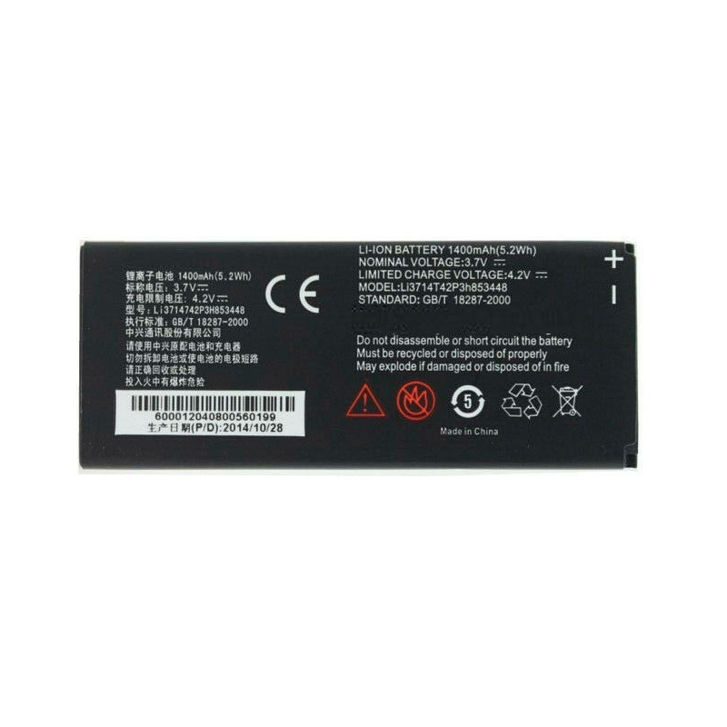 

Аккумулятор для ZTE Tania, МегаФон SP-W1 (Li3714T42P3H853448)