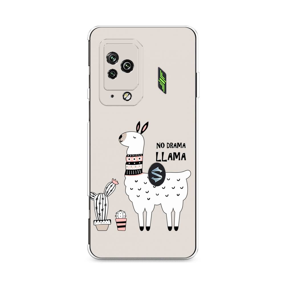 

Чехол Awog на Xiaomi Black Shark 5 Pro "No drama LLama", Разноцветный, 314150-2