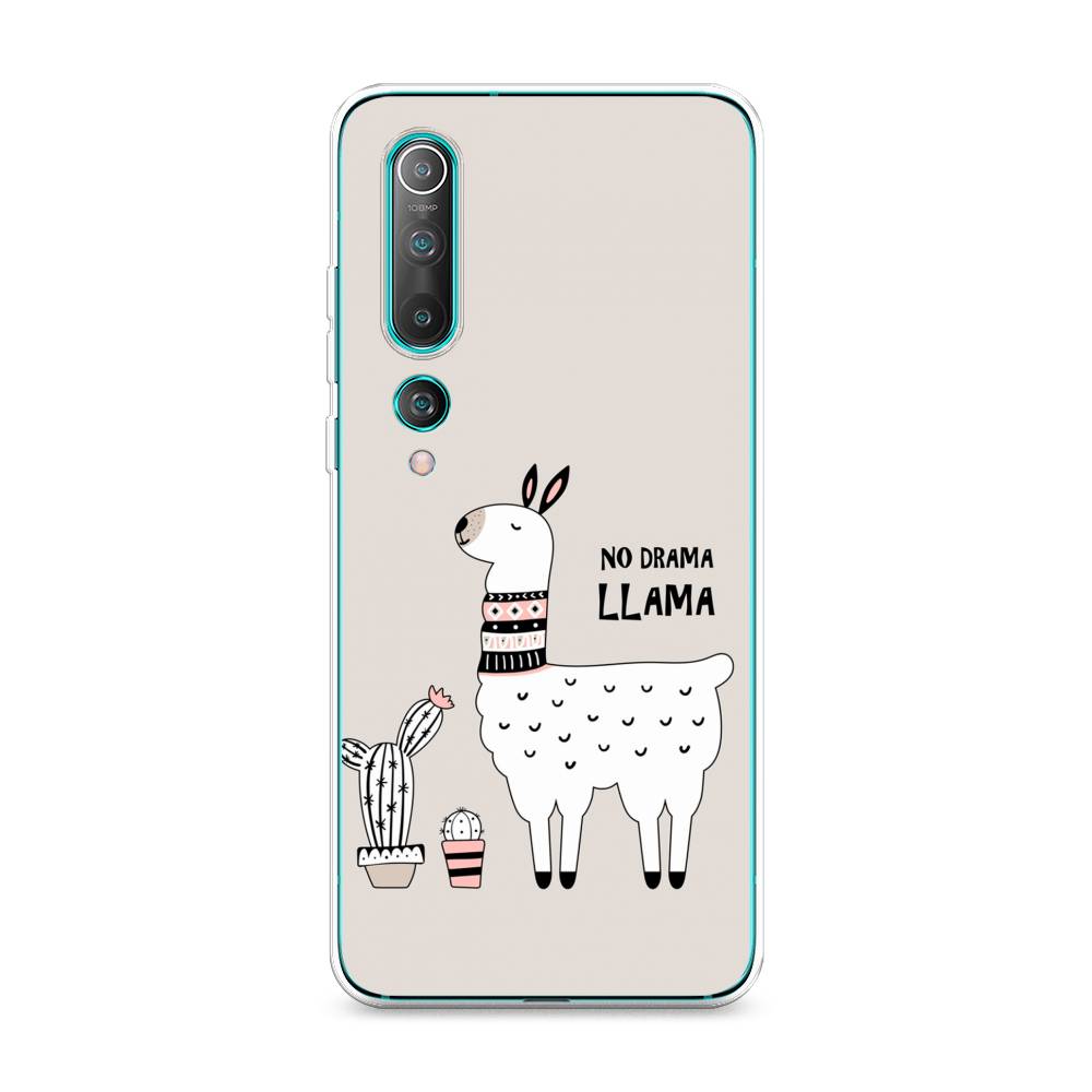 

Чехол Awog на Xiaomi Mi 10 "No drama LLama", Разноцветный, 37550-2