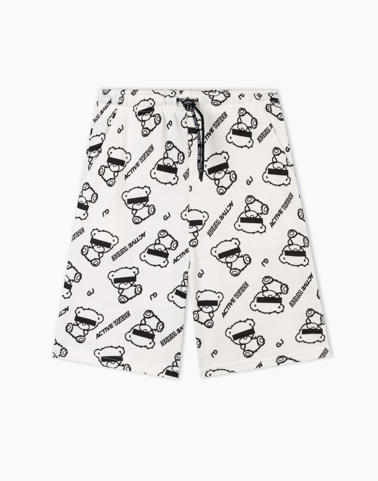 

Спортивные шорты для мальчика Gloria Jeans BSH007791 молочный/черный 4-6л/116, Бежевый;черный, BSH007791