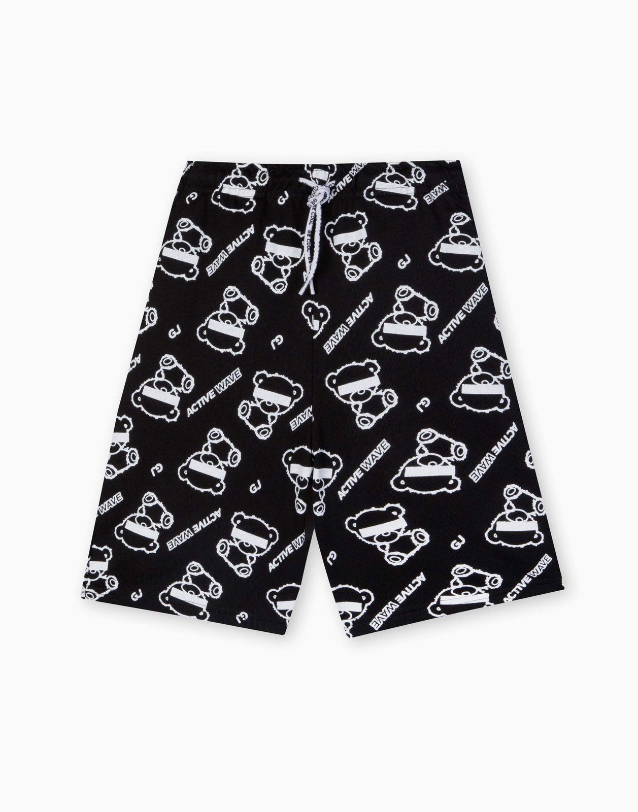 

Спортивные шорты для мальчика Gloria Jeans BSH007792 черный/белый 6-8л/128, BSH007792