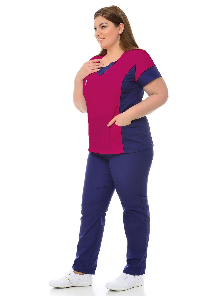 фото Костюм медицинский женский medicalwear олеся 104 розовый 62 ru