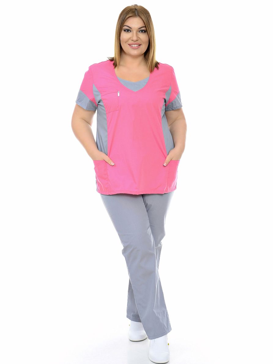 фото Костюм медицинский женский medicalwear олеся 104 розовый 60 ru