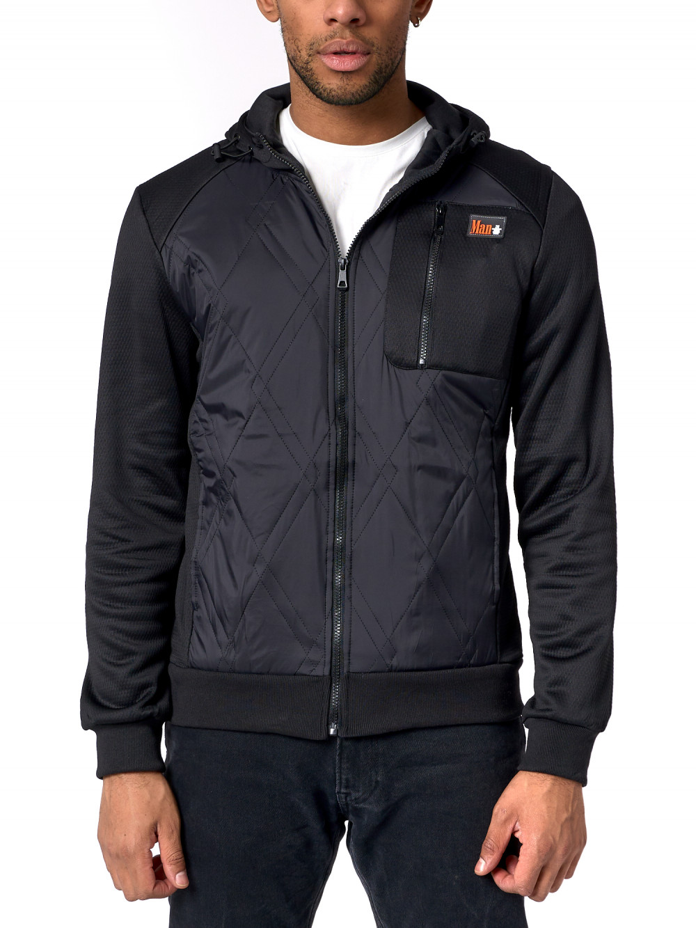 

Толстовка мужская NoBrand AD60001 черная XXL, AD60001