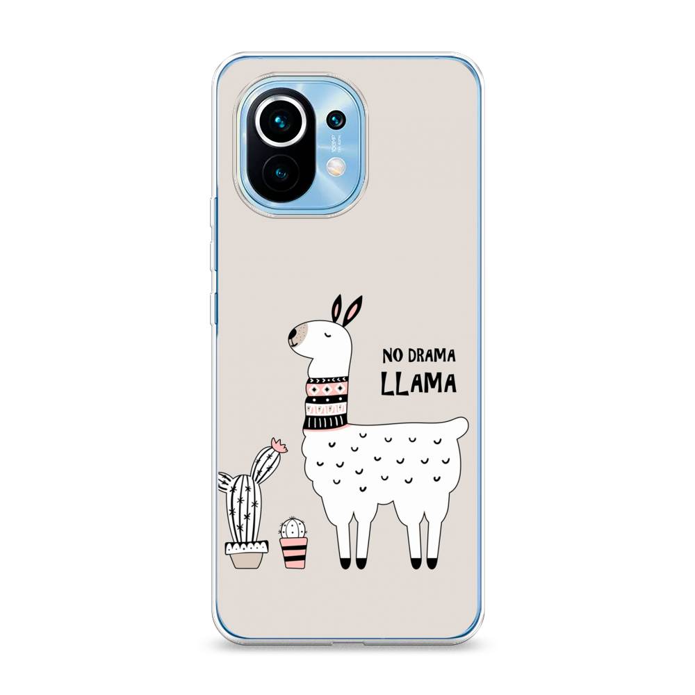 

Чехол Awog на Xiaomi Mi 11 "No drama LLama", Разноцветный, 39450-2