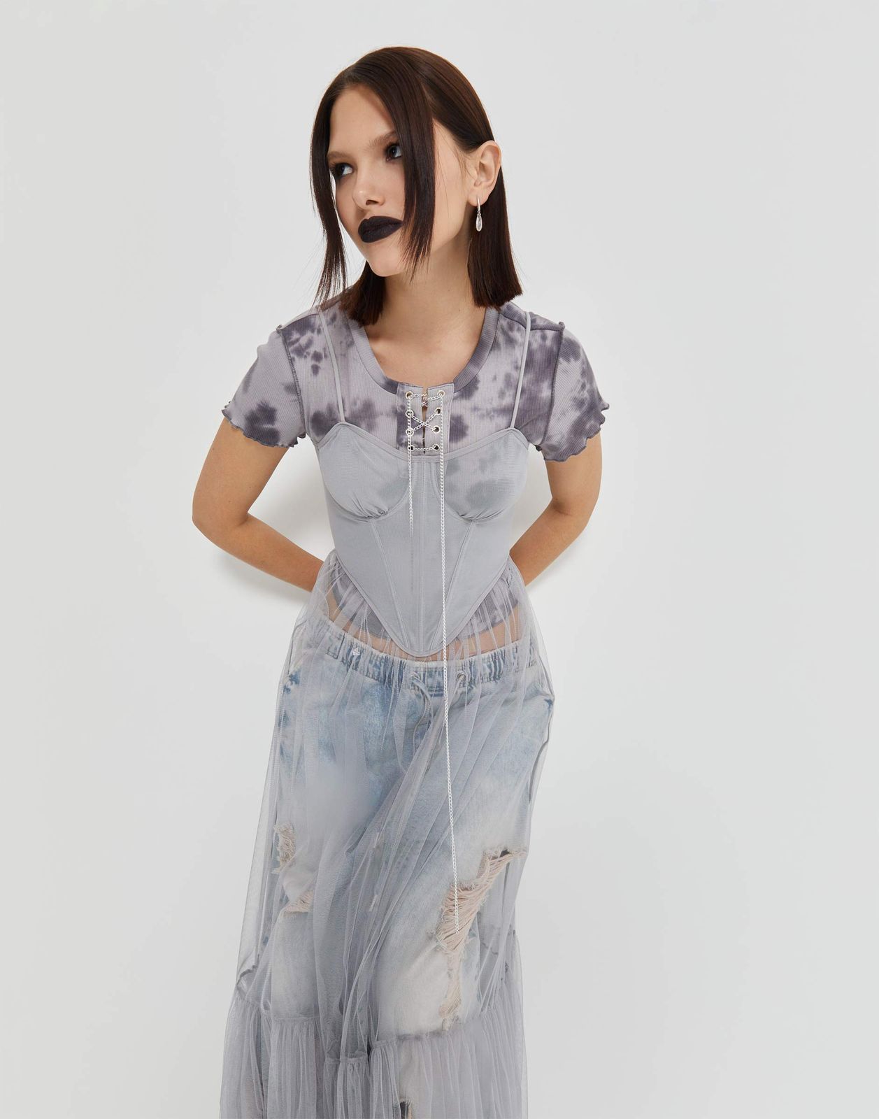 

Платье для девочки Gloria Jeans GDR029038 серый 12-14л/164, GDR029038