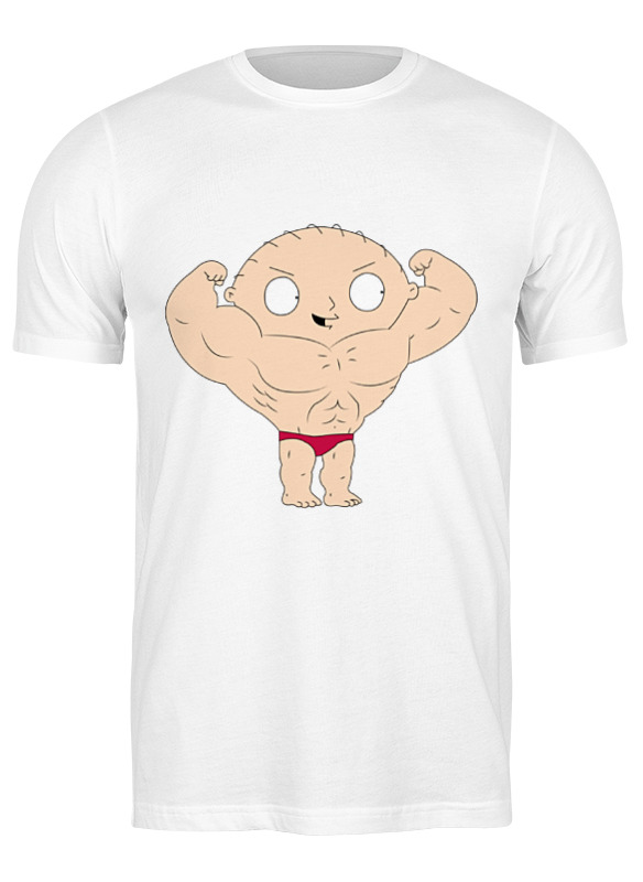 

Футболка мужская Printio Стьюи белая 3XL, Белый, Стьюи