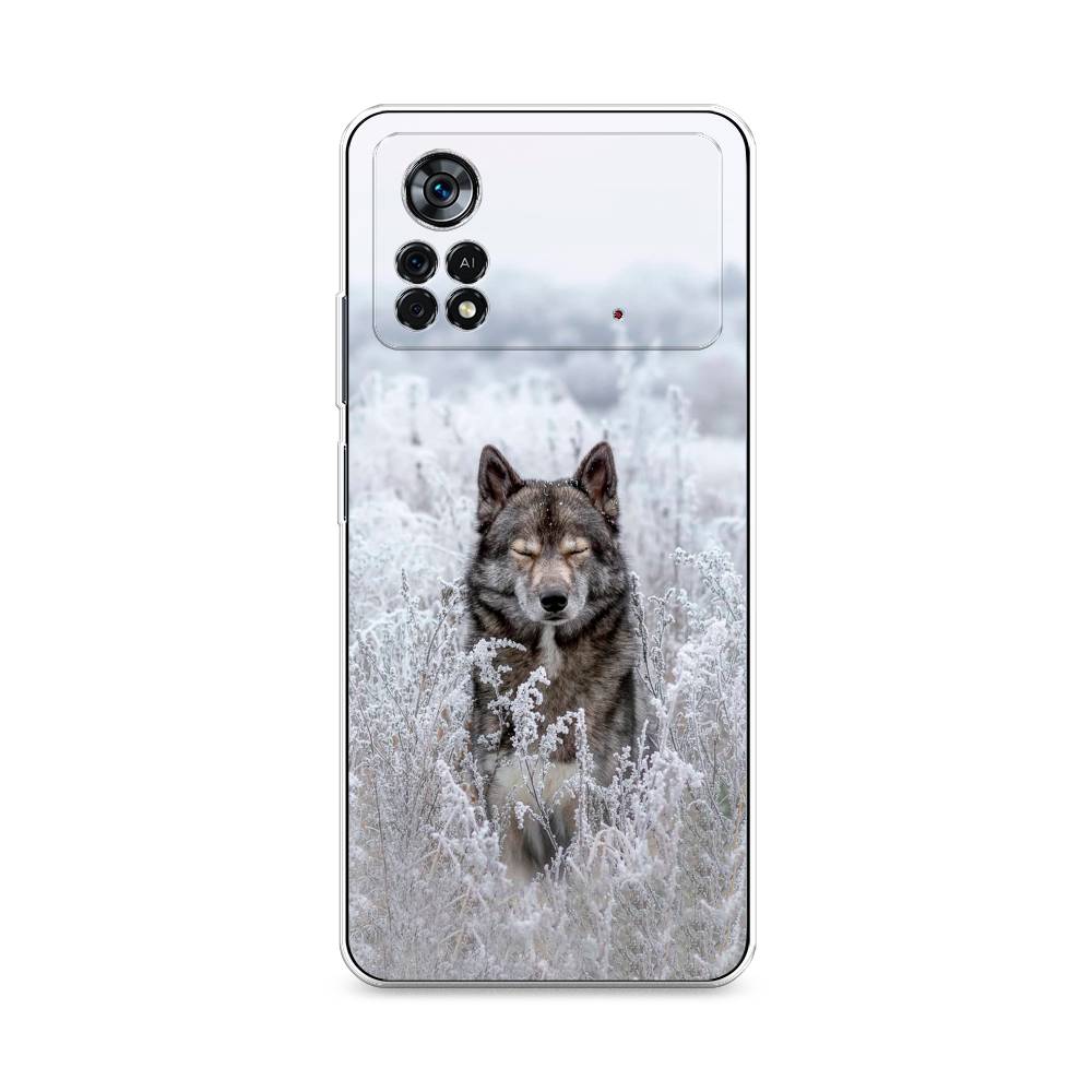 

Чехол Awog на Poco X4 Pro 5G "Волк в поле", Разноцветный, 313150-1