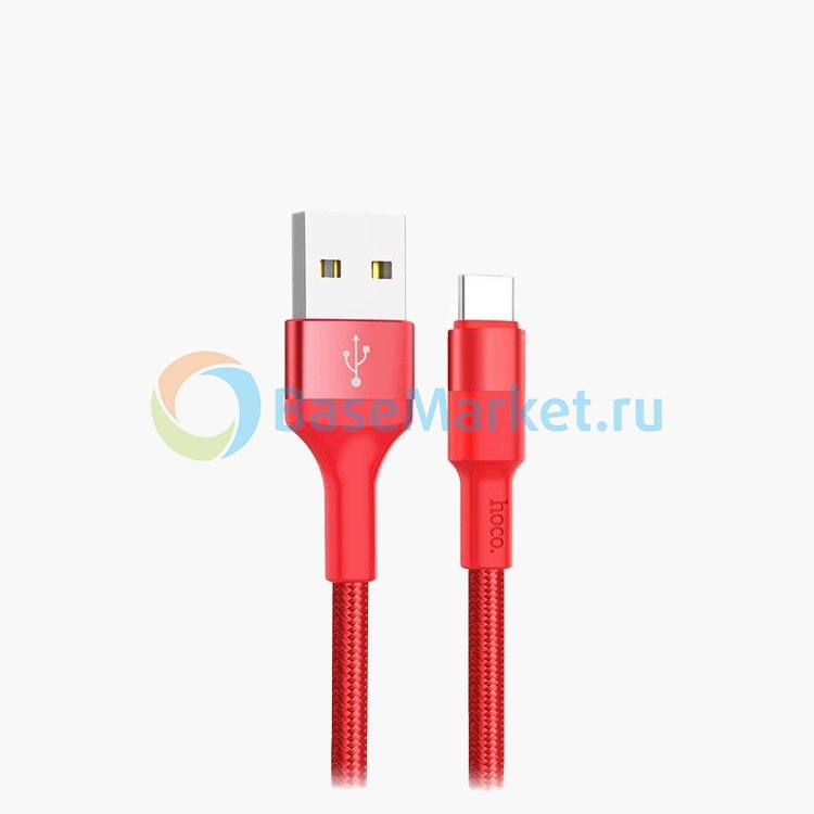

Дата-кабель USB универсальный Type-C Hoco X26 (красный)