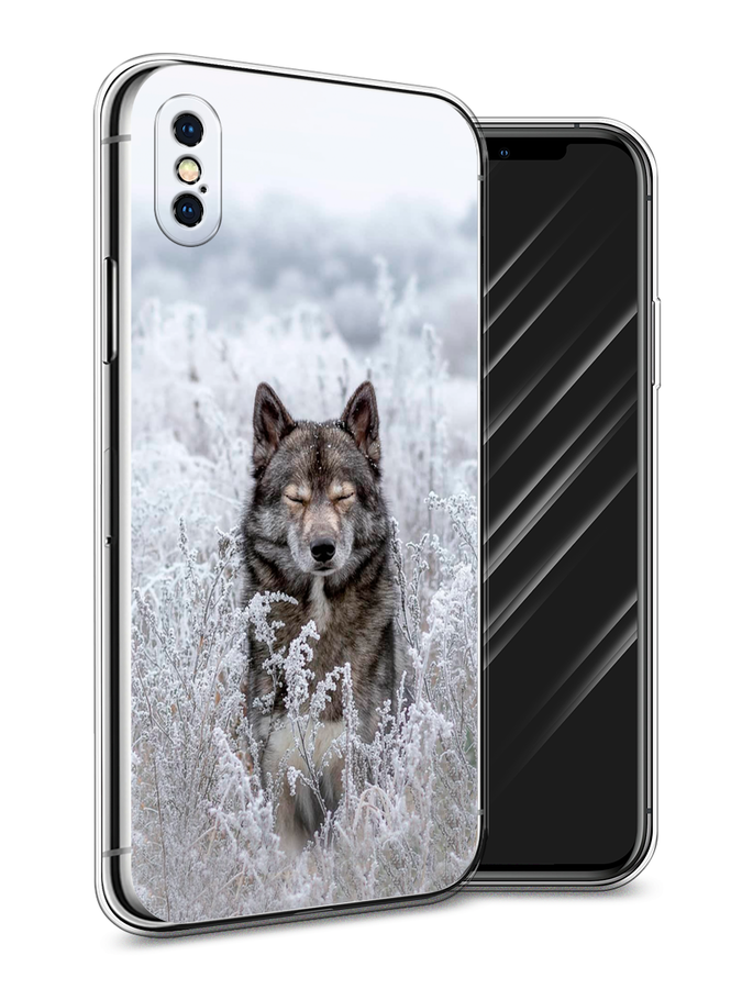 

Чехол Awog на Apple iPhone XS Max (10S Max) / Айфон XS Max (10S Max) "Волк в поле", Разноцветный, 11950-1