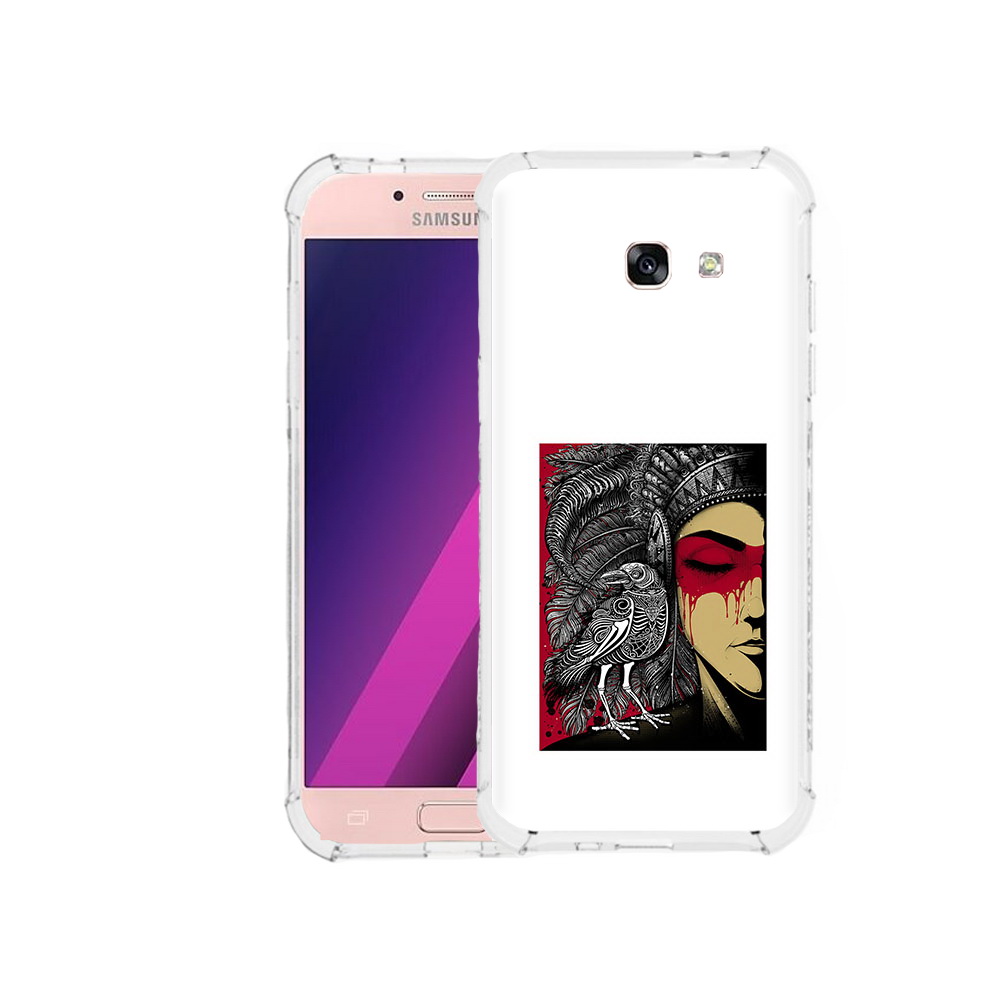 

Чехол MyPads Tocco для Samsung Galaxy A5 девушка с вороном в абстракции (PT51293.578.311), Прозрачный, Tocco
