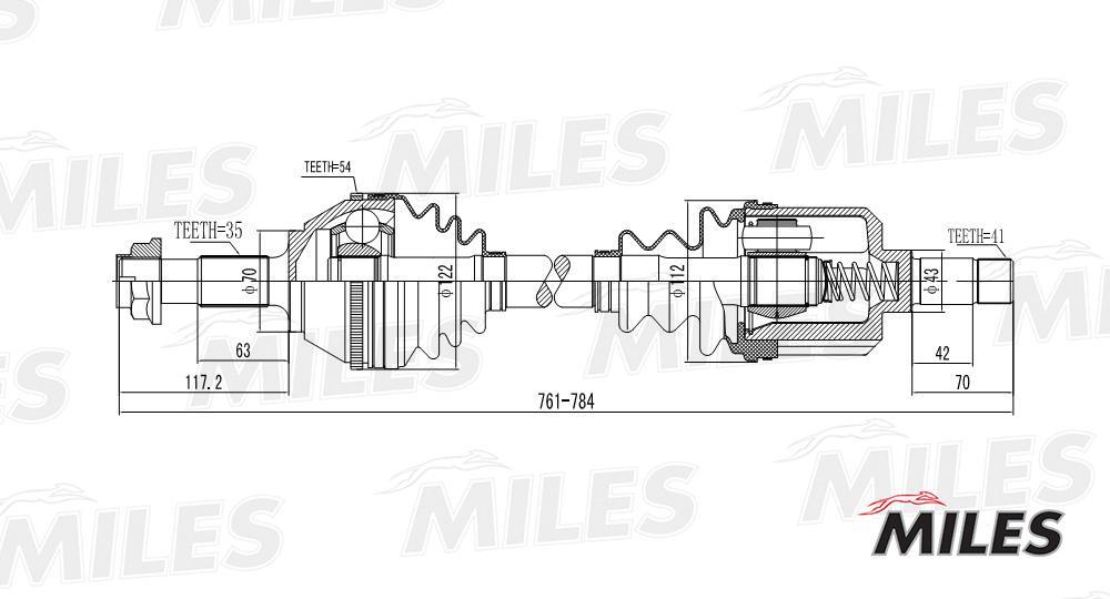 

Привод В Сборе Левый Citroen Jumper/Fiat Ducato/Peugeot Boxer 1.9-2.8 94-02, GC01147