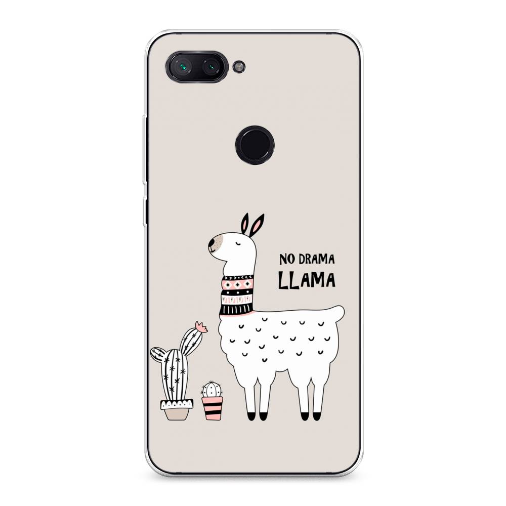 

Чехол Awog на Xiaomi Mi 8 Lite "No drama LLama", Разноцветный, 34550-2