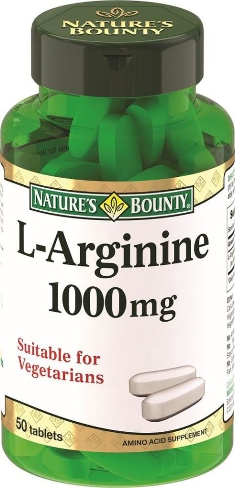 Купить L-Аргинин Natures Bounty капсулы 1000 мг 50 шт., Nature's Bounty