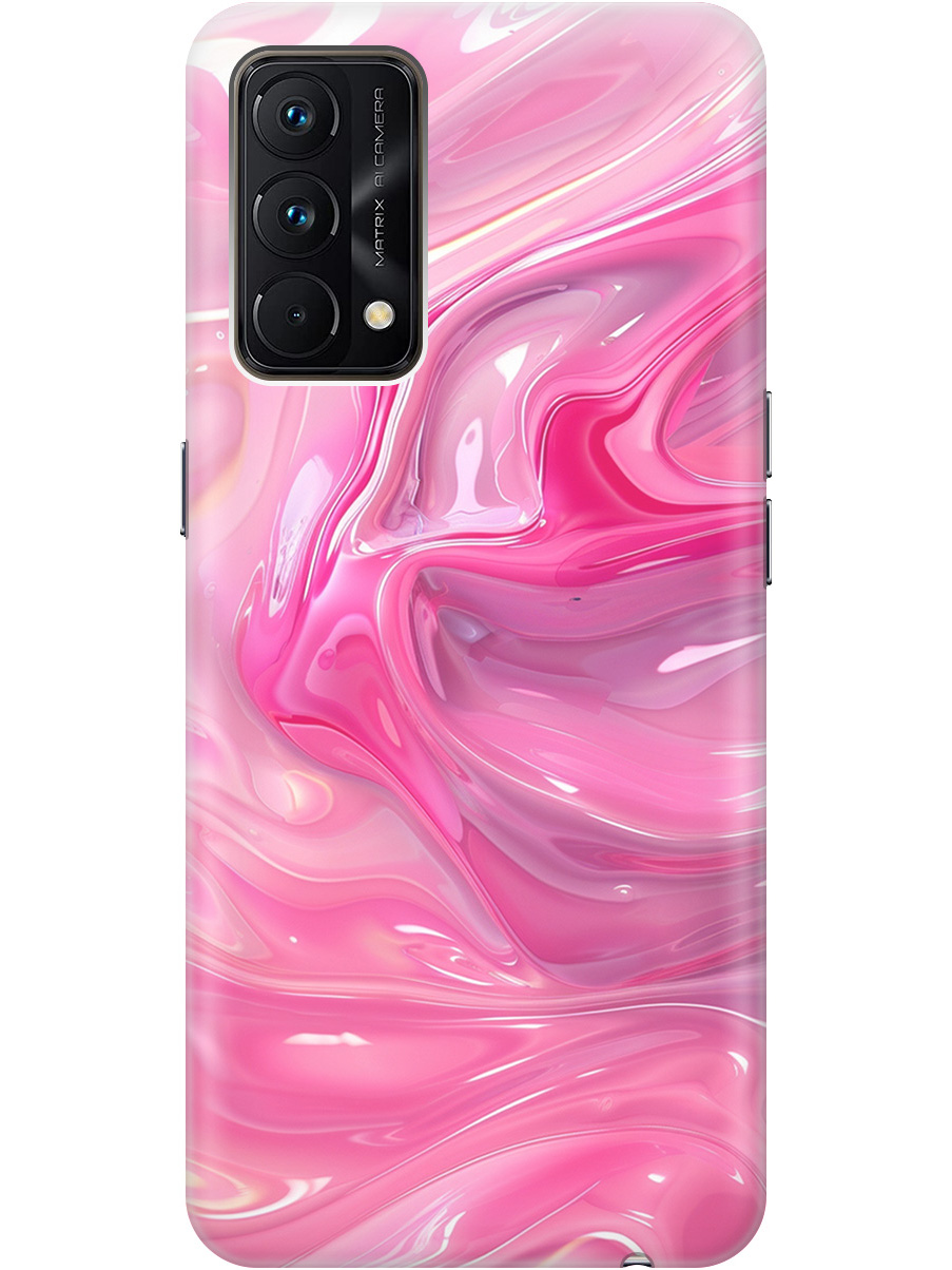 

Силиконовый чехол на Realme GT Master Edition с принтом "Розовые волны", Прозрачный;розовый, 740190231