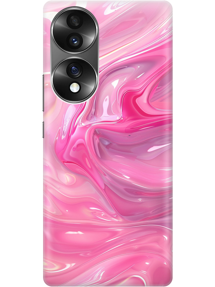 

Силиконовый чехол на Honor 70 с принтом "Розовые волны", Прозрачный;розовый, 740189231