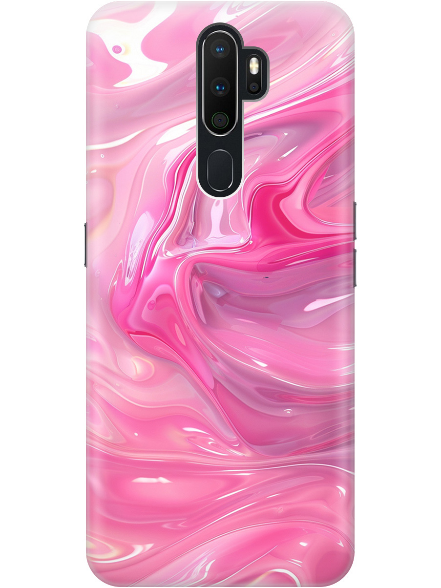 

Силиконовый чехол на Oppo A5 (2020) / A9 (2020) с принтом "Розовые волны", Прозрачный;розовый, 726151331