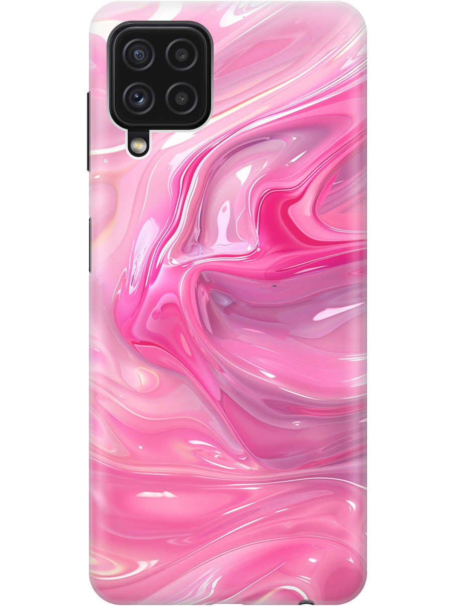 

Силиконовый чехол на Samsung Galaxy A22 / M32 / M22 с принтом "Розовые волны", Прозрачный;розовый, 730829531