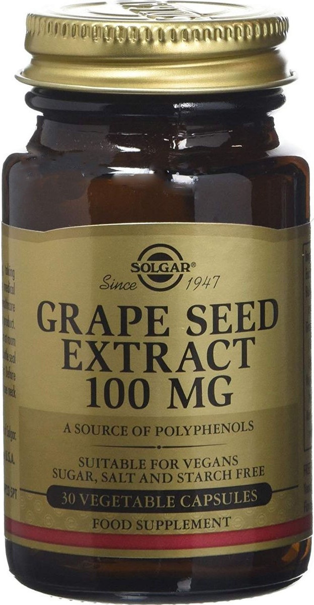 Экстракт виноградных косточек Solgar капсулы 100 мг 30 шт.