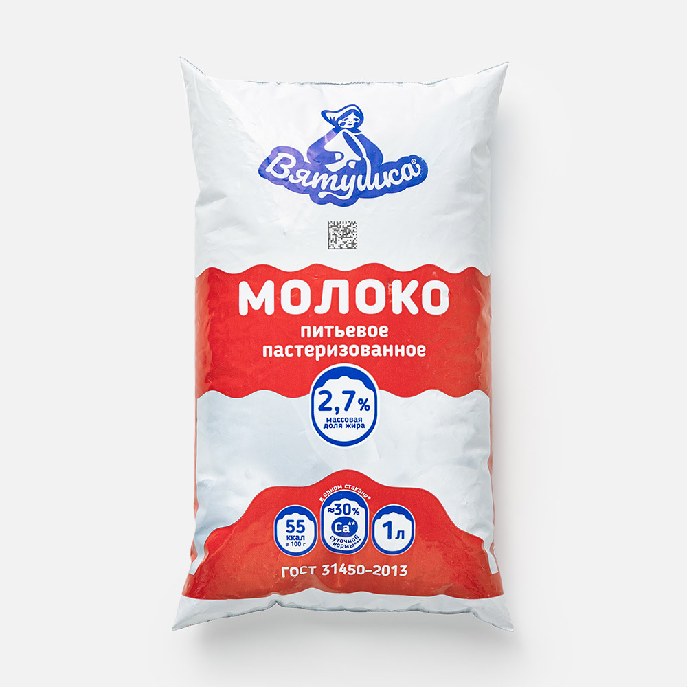 

Молоко Вятушка пастеризованное 2,7% бзмж 1 л