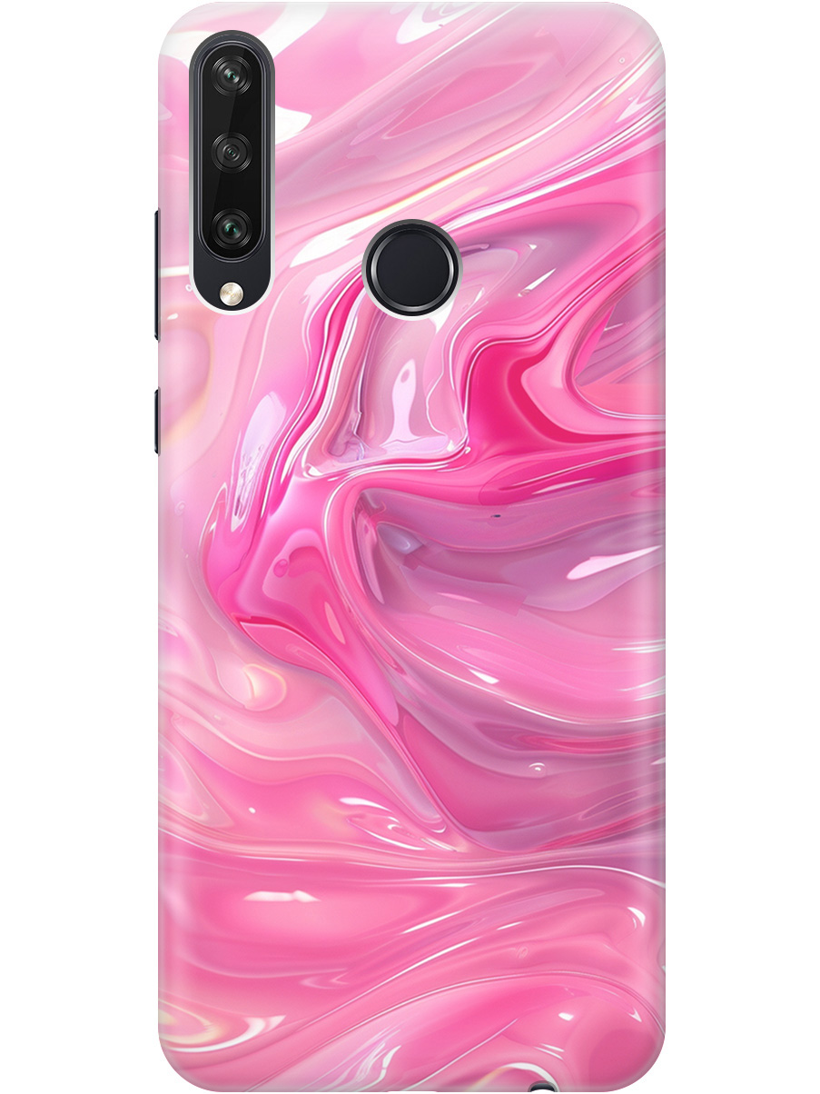 

Силиконовый чехол на Huawei Y6P с принтом "Розовые волны", Прозрачный;розовый, 723101031