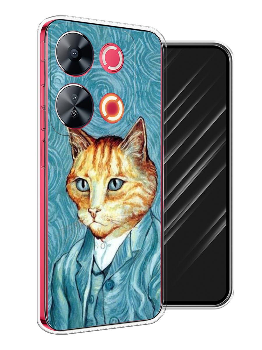 

Чехол Awog на Itel P65 "Кот Ван Гог", Голубой;коричневый, 3202350-1