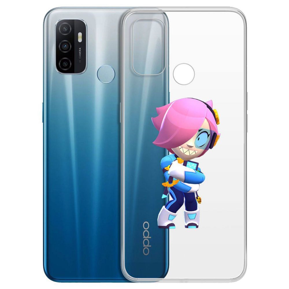 

Чехол-накладка Brawl Stars-Колетт Навигатор для Oppo A53 (2020)/A33 (2020), Прозрачный