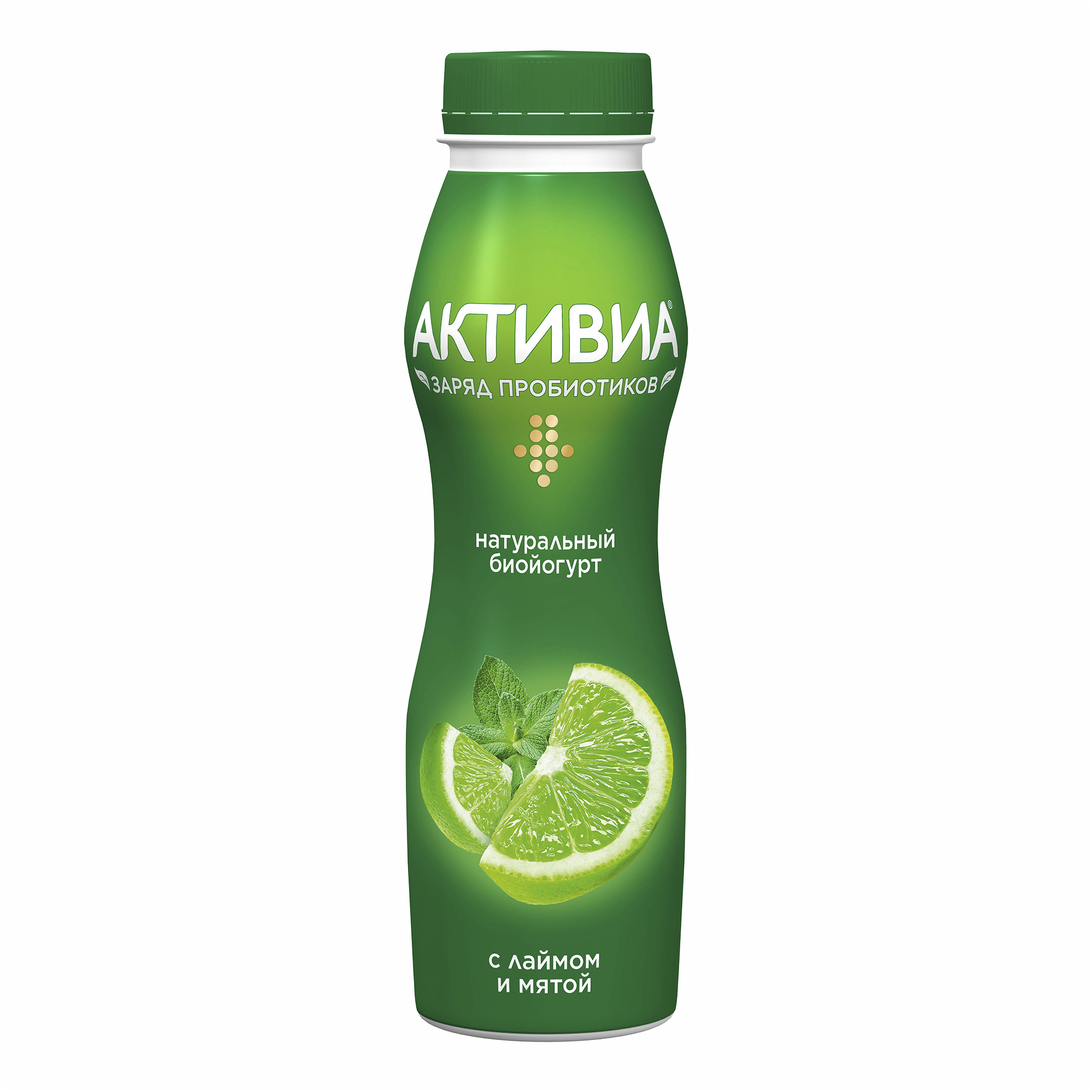 

Питьевой йогурт Активиа лайм-мята 2% 290 г