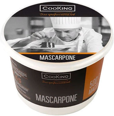 Сыр мягкий Cooking Mascarpone 83% 500 г бзмж