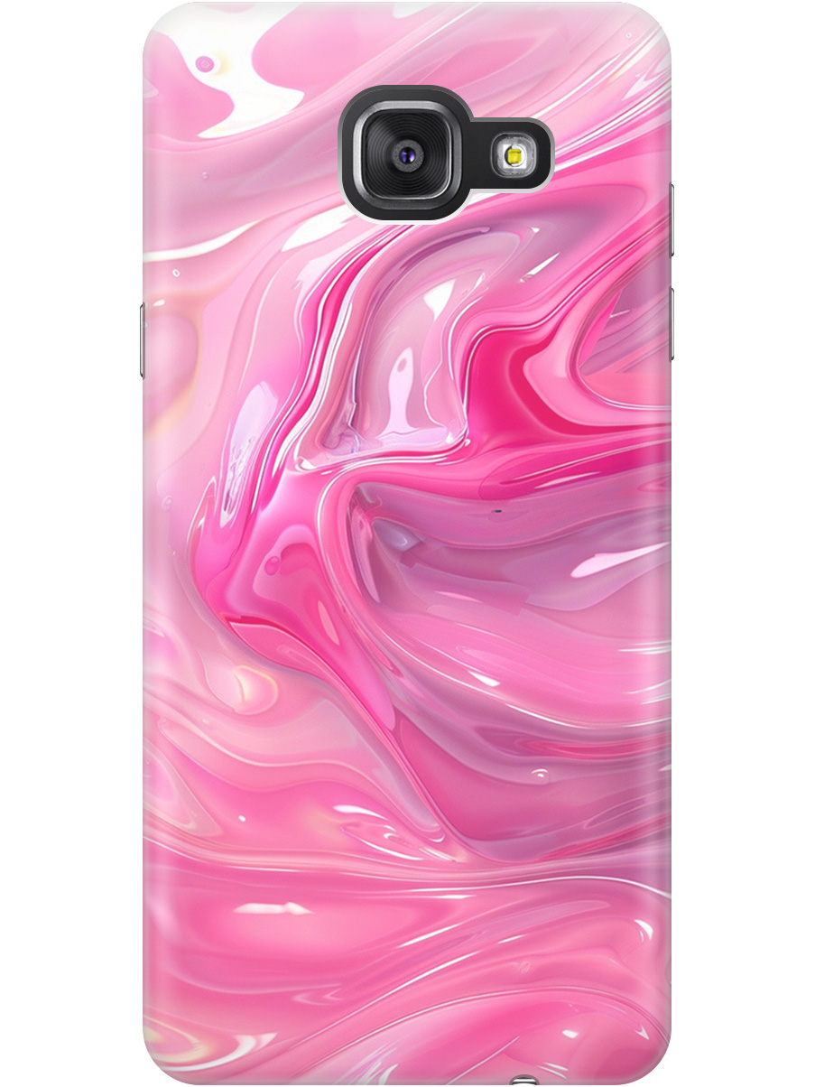 

Силиконовый чехол на Samsung Galaxy A3 (2016) с принтом "Розовые волны", 78151731