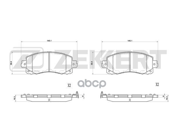 

Колодки Торм. Диск. Передн. Subaru Forester (Sk/S14) 18- Impreza (Gt/G14) 16- Xv (Gt/G24)