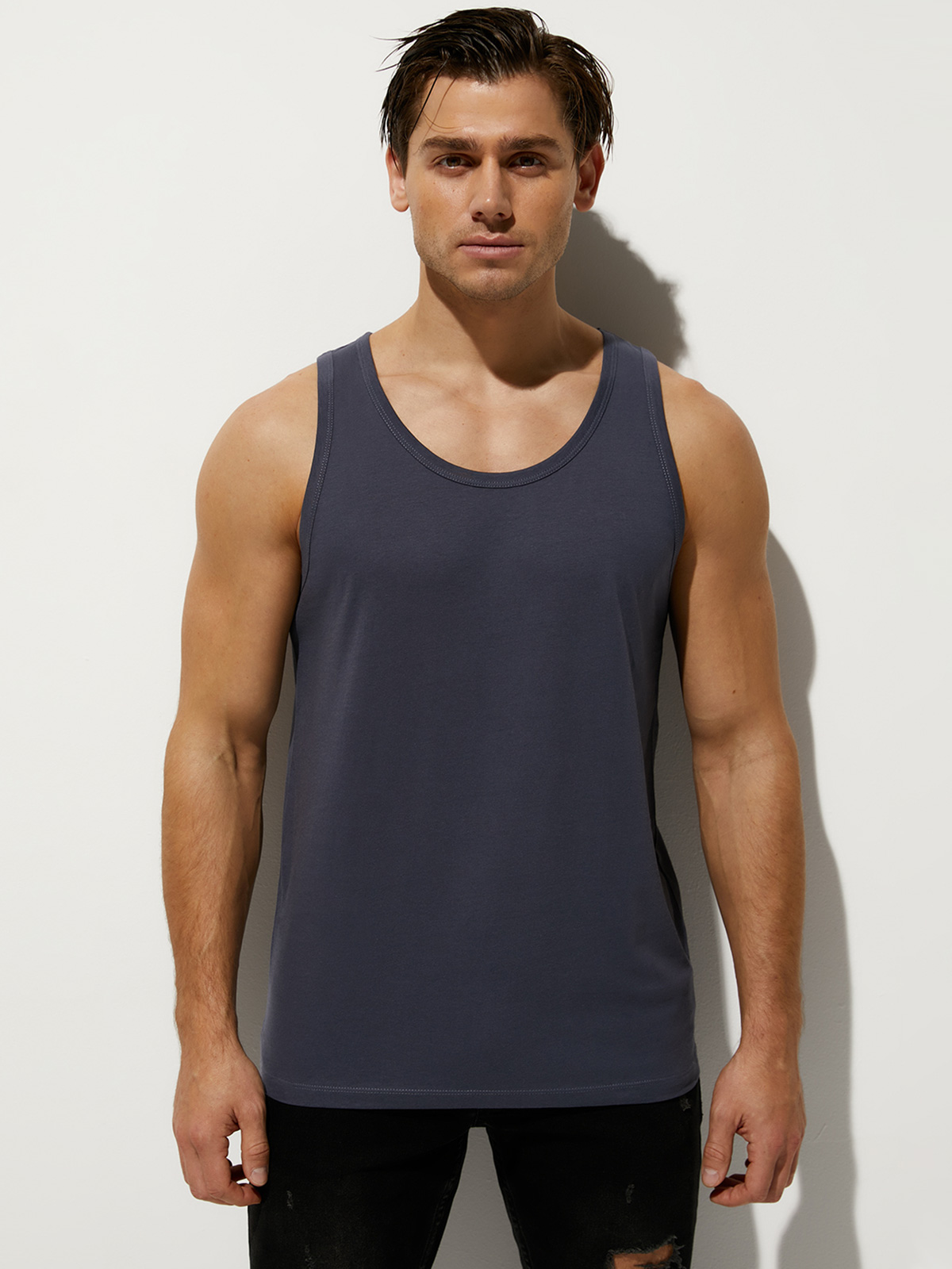 

Майка мужская Omsa for men OmT_U 1103 серая 3XL, Серый, OmT_U 1103
