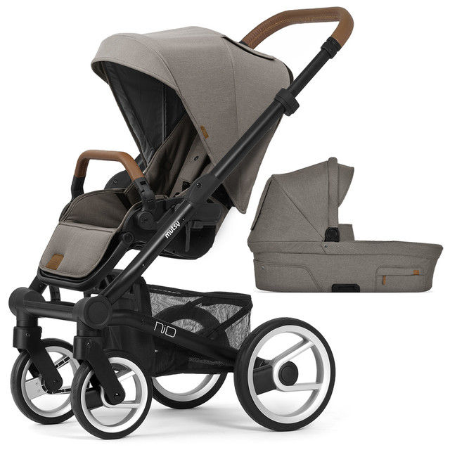 

Коляска 2в1 Mutsy Nio North Sand на шасси Cognac grip black, Nio