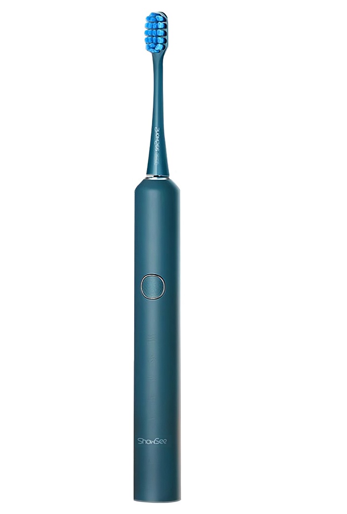 зубная электрощетка xiaomi t flash uv sterilization toothbrush pink q 05 Электрическая зубная щетка ShowSee Travel Set D2T-B голубая
