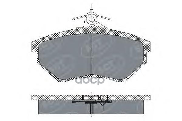 Колодки Тормозные (4 Шт.) Fr Vag G3/G4/Vento/Polo Sct Germany С(6-11)-С8-У3-Ся2 Sct Sp137