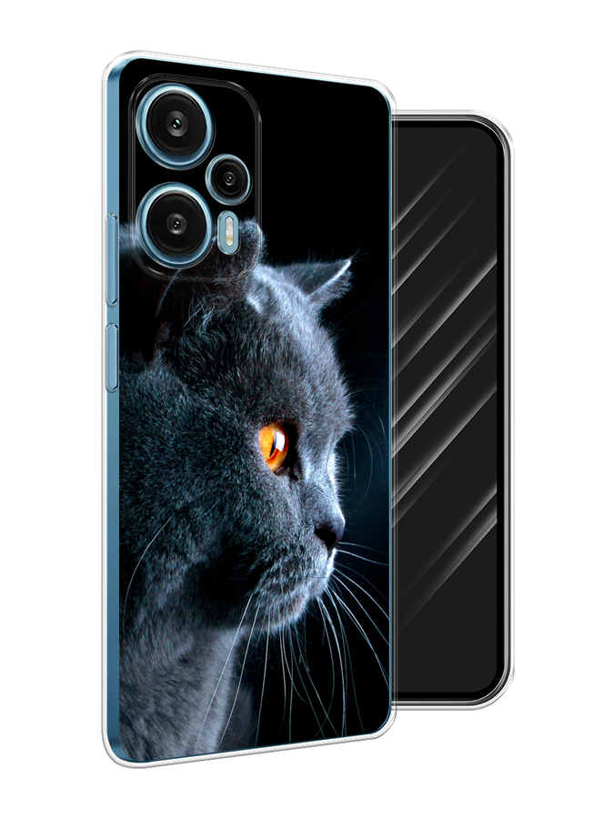

Чехол Awog на Xiaomi Redmi Note 12 Turbo, Poco F5 "Благородный кот британец", Черный;серый;оранжевый, 318750-1