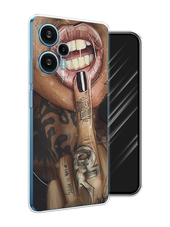 

Чехол Awog на Xiaomi Redmi Note 12 Turbo, Poco F5 "Девушка с татуировками", Бежевый;розовый;черный, 318750-1