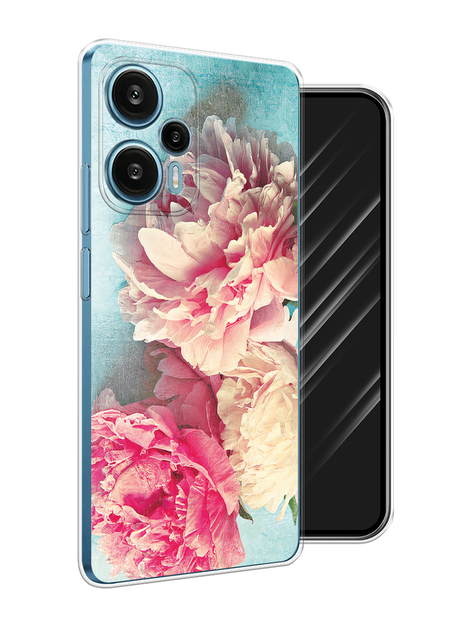 

Чехол Awog на Xiaomi Redmi Note 12 Turbo, Poco F5 "Пионы new", Бирюзовый, 318750-1