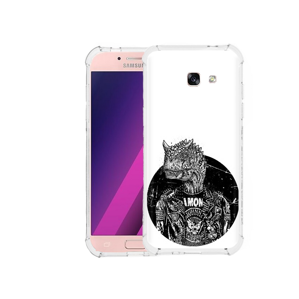 

Чехол MyPads Tocco для Samsung Galaxy A5 динозавр в куртке (PT51293.578.328), Прозрачный, Tocco