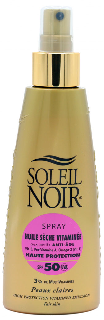 фото Спрей-масло soleil noir huile seche vitaminee spf50 сухое, 150 мл