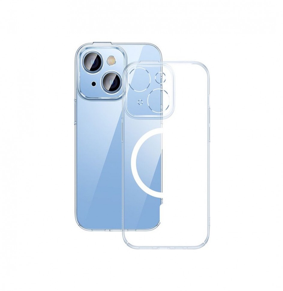 

Чехол Baseus Crystal Magnetic Ultra-Thinn PC+Tempered glass для iPhone 14, Прозрачный, Crystal Magnetic Ultra-Thinn PC case case + Tempered glass