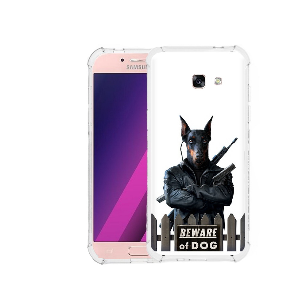 

Чехол MyPads Tocco для Samsung Galaxy A5 доберман (PT51293.578.332), Прозрачный, Tocco