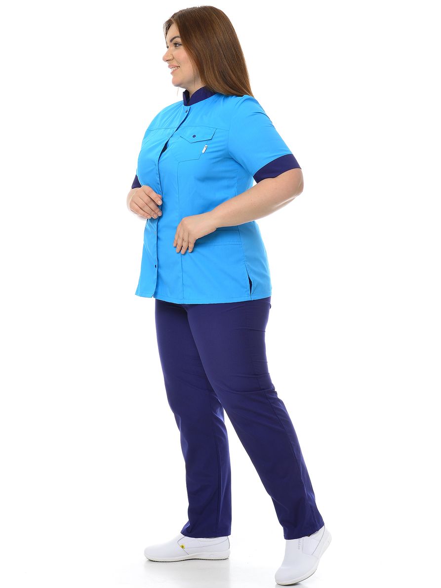 фото Костюм медицинский женский medicalwear марго 107 голубой 54 ru