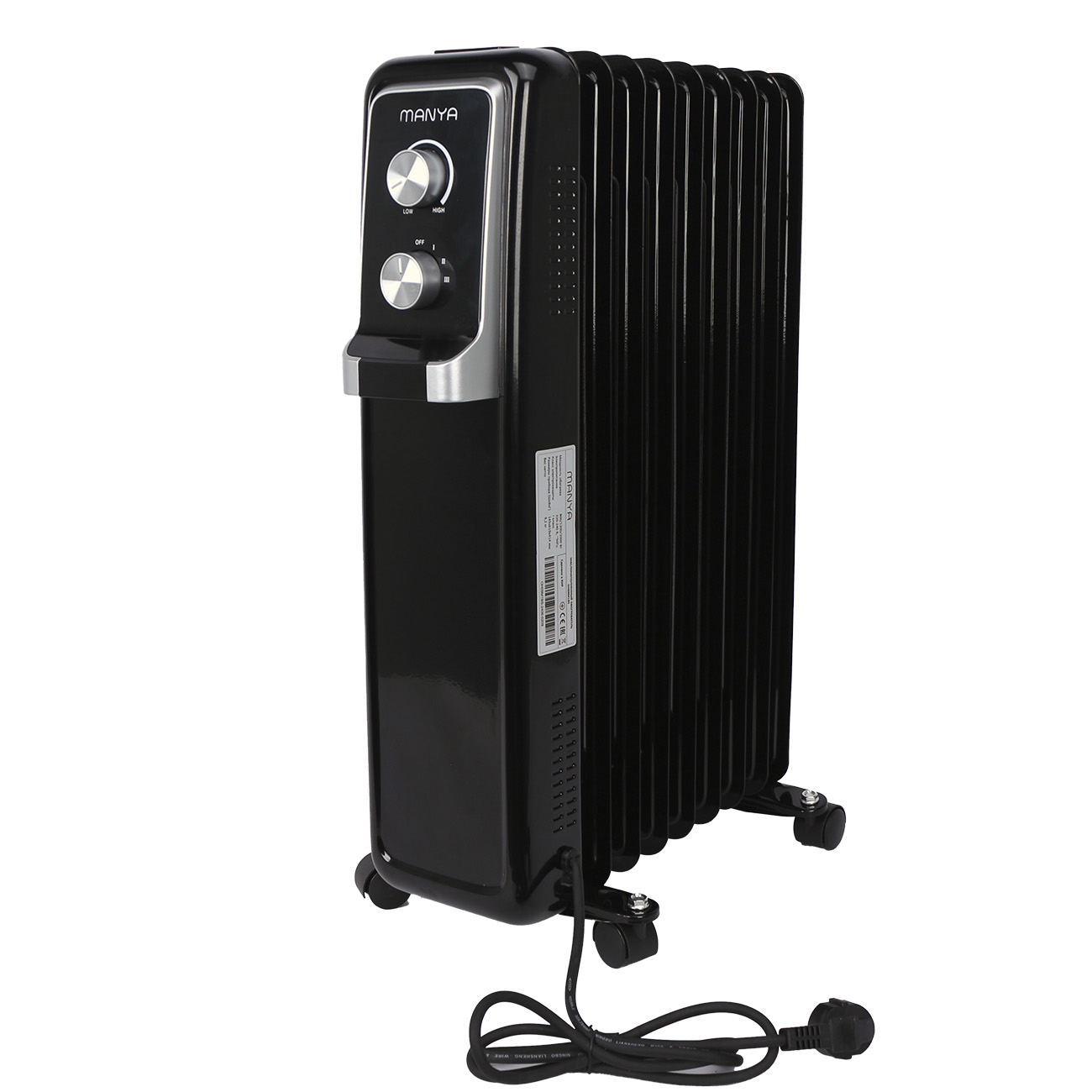 

Масляный радиатор Manya OH09M1BS черный, OH09M1BS