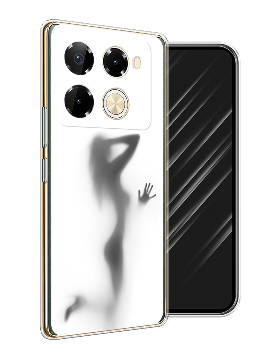 

Чехол Awog на Infinix Note 40 Pro 5G/Note 40 Pro Plus "Стекло в душе", Белый;серый;черный, 3106050-1