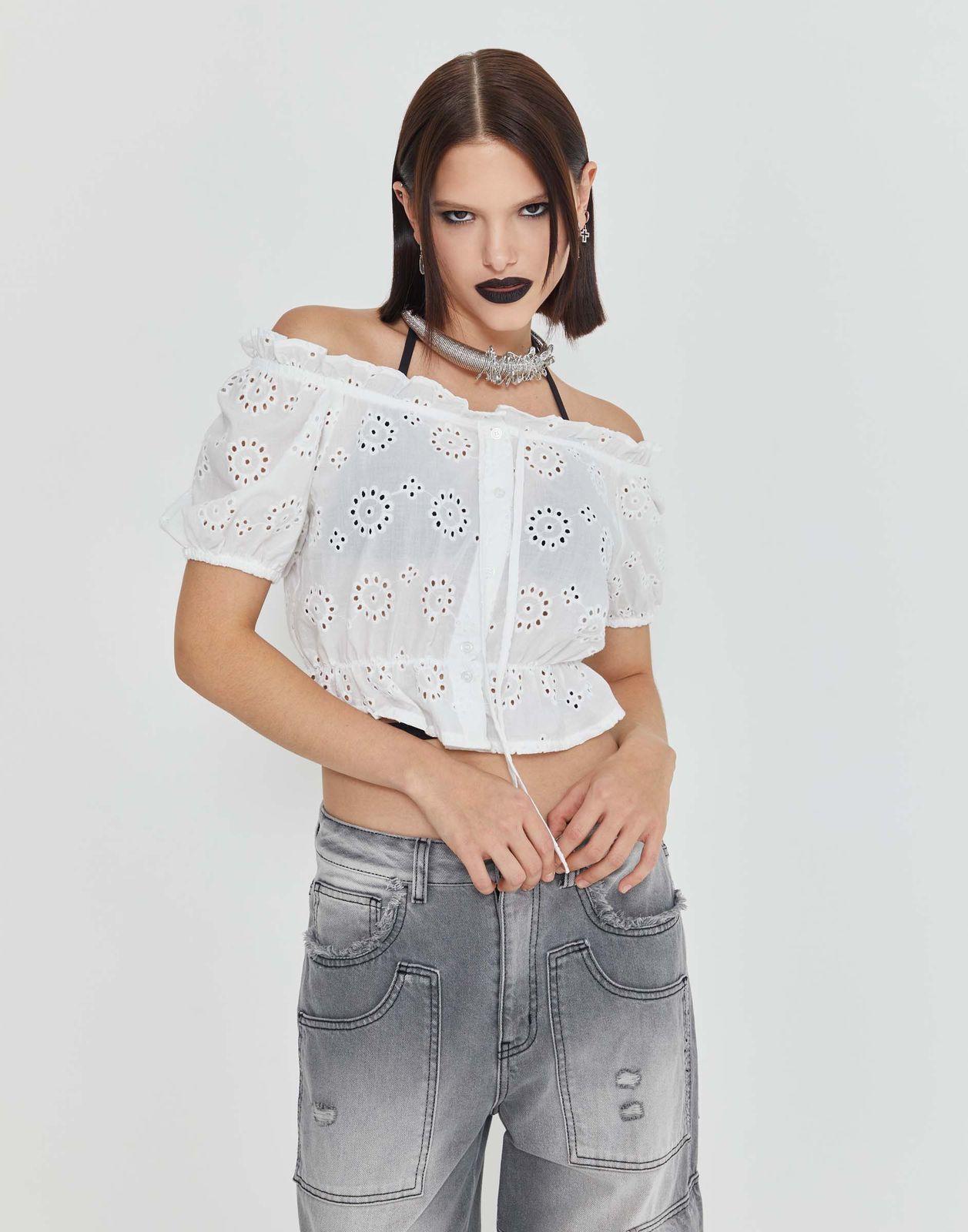 

Блузка для девочки Gloria Jeans GWT003945 белый 18+/170, GWT003945