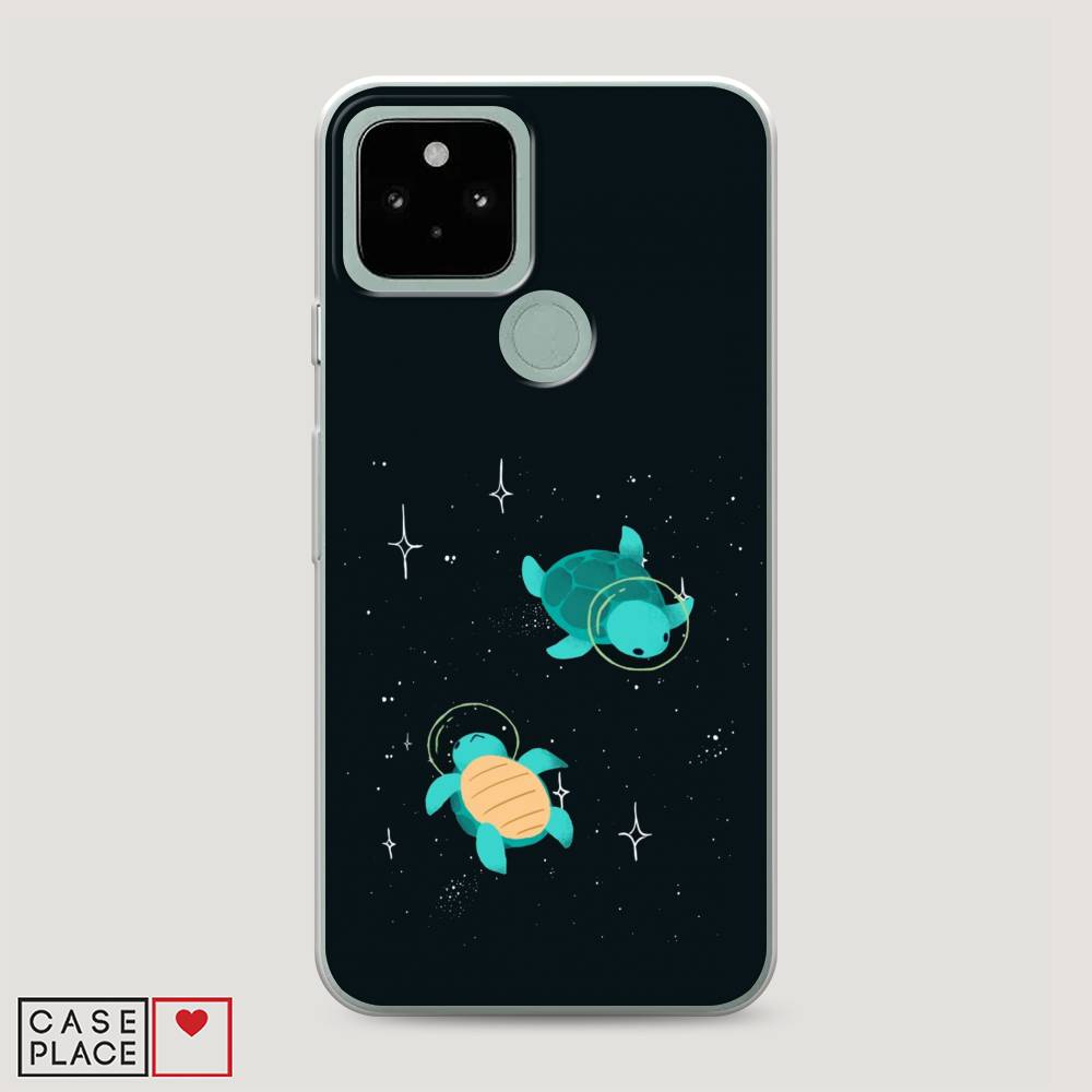 

Чехол Awog на Google Pixel 5 "Черепашки космонавты", Разноцветный, 270750-4