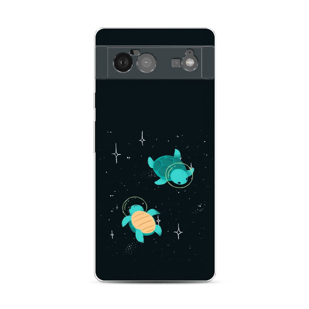 

Чехол Awog на Google Pixel 6 "Черепашки космонавты", Разноцветный, 270850-4