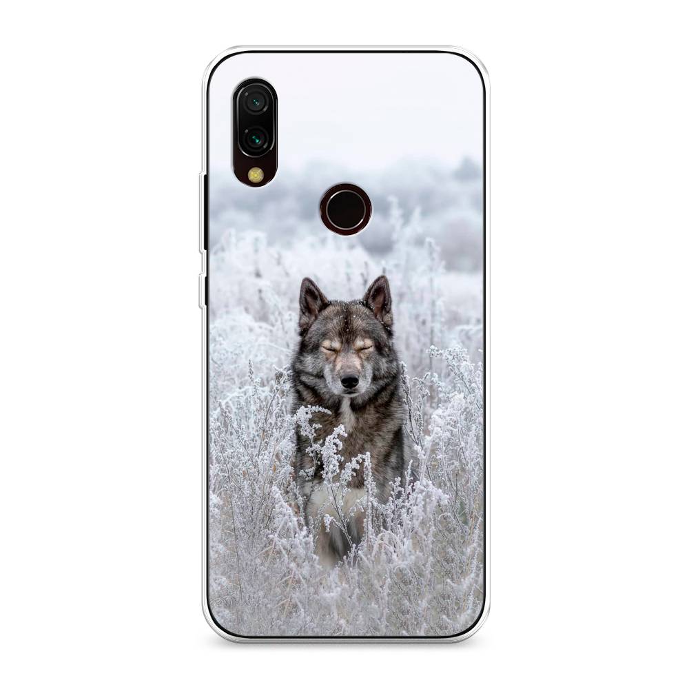 

Чехол Awog на Xiaomi Redmi 7 "Волк в поле", Разноцветный, 35050-1