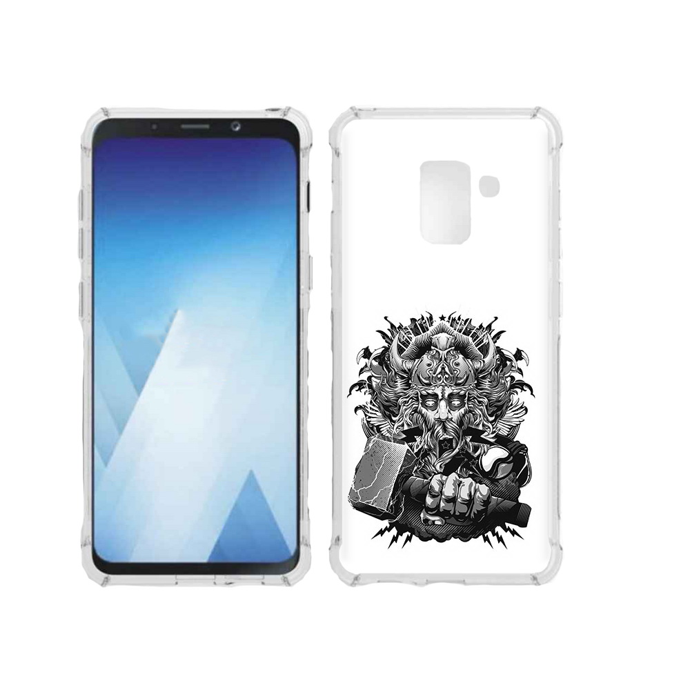 

Чехол MyPads Tocco для Samsung Galaxy A5 (2018) злой тор (PT95317.573.363), Прозрачный, Tocco